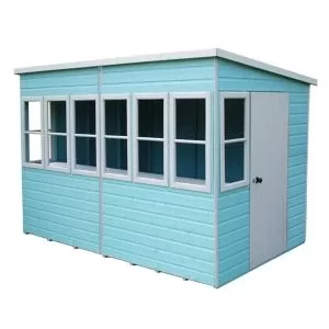 Shire Sun 10X10 Pent Shiplap Wooden Summer House