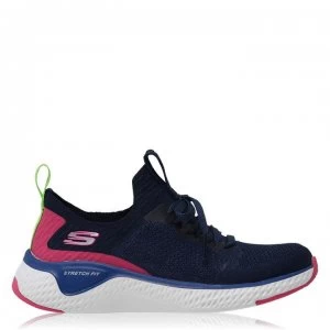 Skechers Solar Fuse Trainers Ladies - Navy/Multi