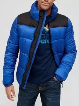 Superdry Code Padded Jacket - Blue Size M Men