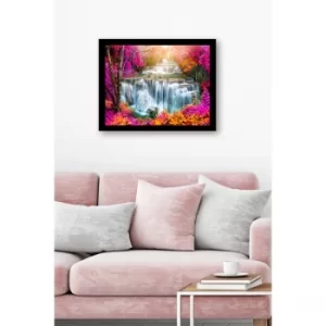 SC0878 Multicolor Decorative Framed MDF Painting