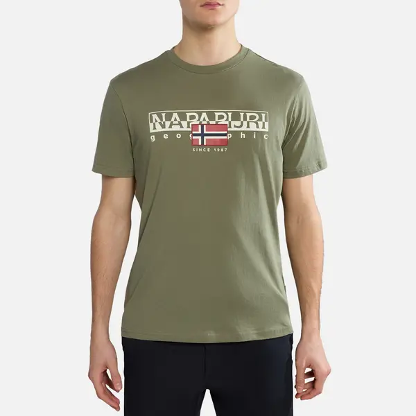 Napapijri Aylmer Logo Cotton T-Shirt - L