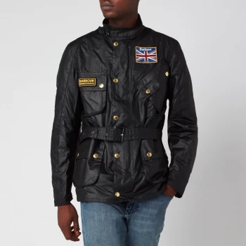 Barbour International Mens Union Jack International Jacket - Black - S