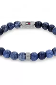 Gents Tommy Hilfiger Jewellery Beaded Stone Bracelet 2790436