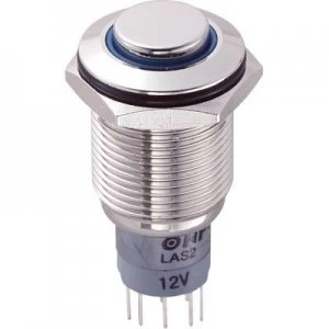 TRU COMPONENTS LAS2GQH 22EB12VNP Tamper proof pushbutton 250 V AC 3 A 2 x OnOn momentary