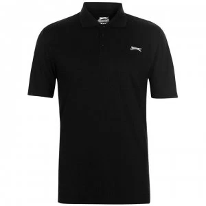 Slazenger Check Golf Polo Mens - Black