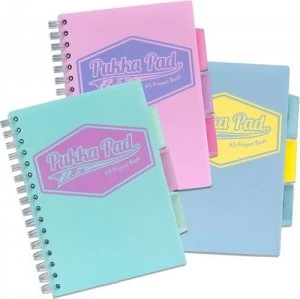 Pukka Pad Pastel Project Book A5 Pack of 3 8631-PST