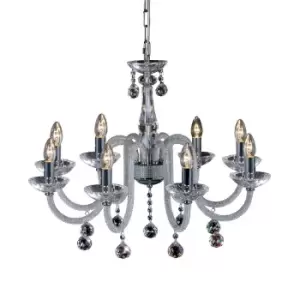 Amora Pendant 8 Light E14 Polished Chrome/Crystal