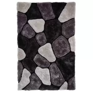 Think Rugs Noble House Rug Pebbles 5858 Black Grey 120X170cm