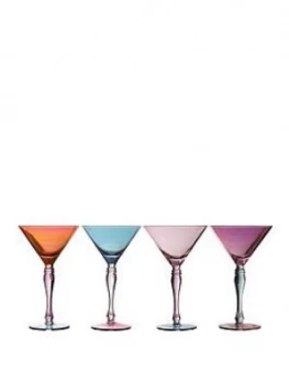 Premier Housewares Aurora Cocktail Glasses Set Of 4