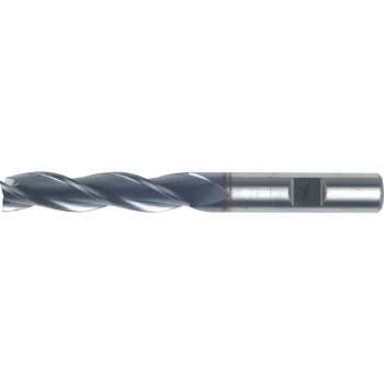 14.00MM HSS-Co 8% 3 Flute Weldon Shank Long Series Slot Drills - TiCN Coated