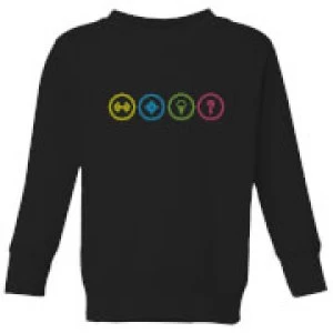 Crystal Maze Game Modes Kids Sweatshirt - Black - 11-12 Years