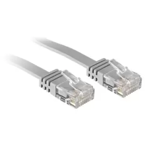 Lindy 5m Cat.6 U/UTP Flat Cable Grey