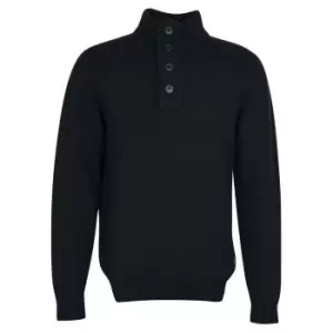 Barbour Essential Elbow Patch Sweatshirt - Black