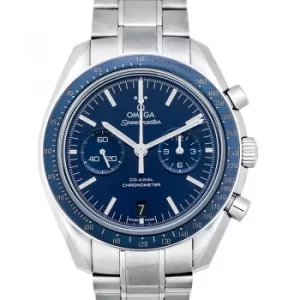 Speedmaster Moonwatch Co-Axial Chronograph 44.25mm Automatic Blue Dial Titanium Mens Watch