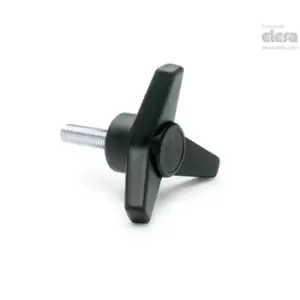 ELESA Three-arm knob-VB.639/45 p-M6x20