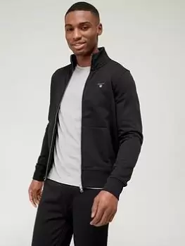 GANT Original Sweat Zip Thru, Black, Size 4XL, Men