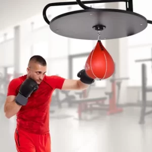 HOMCOM Pear Fast Boxing Set with Platform Wall Installation, Pump, Accessories Included, 60 x 73 x 80 cm