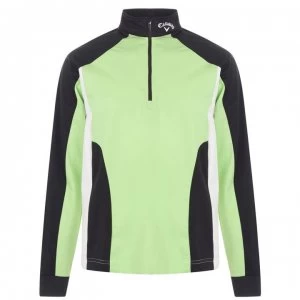 Callaway Long Sleeve Zip Top Mens - Jade Lime