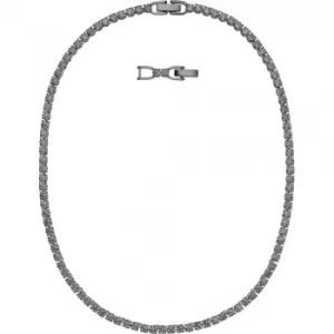 Swarovski Tennis Deluxe Crystal Ruthenium Plated Necklace 5517113