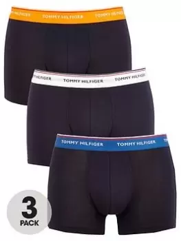 Tommy Hilfiger 3 Pack Trunks - Black, Size L, Men