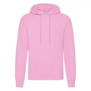 Fruit Of The Loom Mens Hooded Sweatshirt / Hoodie (M) (Light Pink)