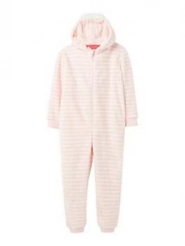 Joules Girls Fleur Unicorn Hooded All-in-One - Pink, Size 11-12 Years