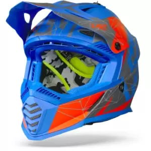 LS2 MX437 Fast Evo Alpha Matt Blue 2XL