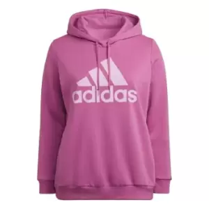 adidas Essentials Logo Fleece Hoodie (Plus Size) Womens - Semi Pulse Lilac / Bliss Lilac