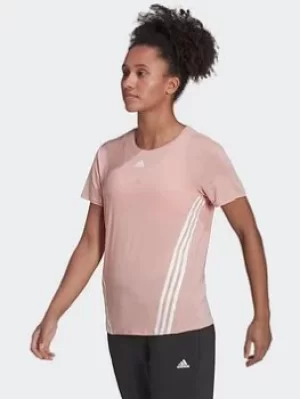 adidas Trainicons 3-stripes Tee, Pink Size M Women