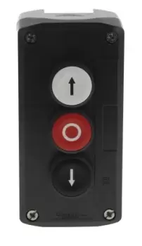 Schneider Electric Spring Return Enclosed Push Button - NO, Polycarbonate, Black, Red, White, Yes, IP66, IP67, IP69,