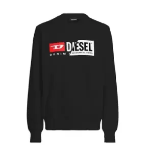 Diesel SGIRKCUTY boys's Childrens sweatshirt in Black - Sizes 8 years,10 years,12 years,14 years,16 years