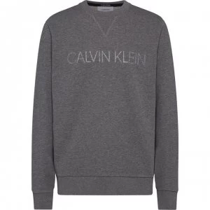 Calvin Klein Embroidered Sweatshirt - Grey Heather