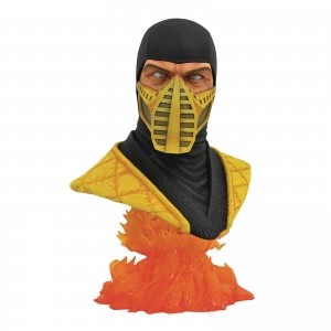 Diamond Select Mortal Kombat 11 Legends In 3D Scorpion 1/2 Scale Bust