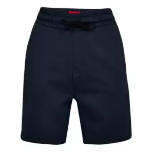 Hugo Logo Tape Pyjama Shorts - Blue