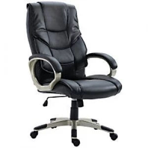 HOMCOM Office Chair Black PU Leather 5550-3300