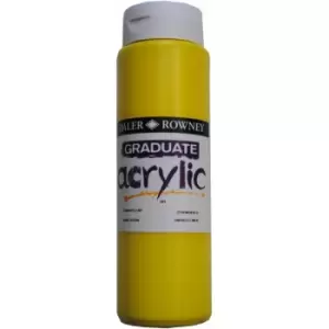 Daler Rowney 123500651 Graduate Acrylic Paint 500ml Lemon Yellow