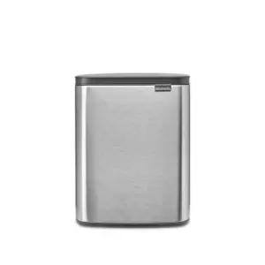 Brabantia 12L Bo Waste Bin - Matt Steel