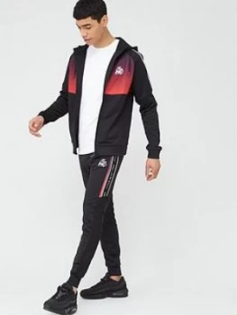 Kings Will Dream Million Zip Through Hood Tracksuit - Black/Red Size M Men