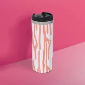 Stripey Animal Stainless Steel Travel Mug