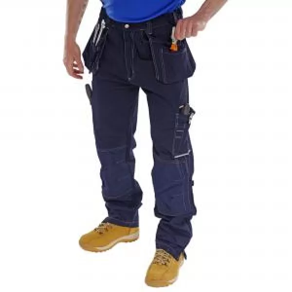 Click Shawbury Multi-purpose Trouser Navy Blue 38" Tall Leg