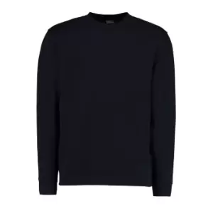 Kustom Kit Mens Klassic Knitted Sweatshirt (L) (Navy Blue)