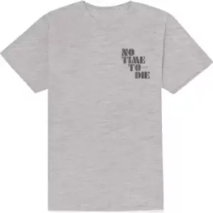 James Bond 007 - No Time To Die & Logo Unisex XX-Large T-Shirt - Grey