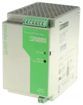 Phoenix Contact QUINT 240W Isolated DC-DC Converter DIN Rail Mount, Voltage in 18 32 V dc, Voltage out 24V dc