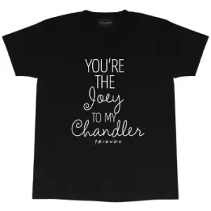 Friends Mens Joey To My Chandler T-Shirt (M) (Black)