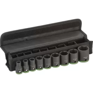 Bosch 9 Piece 1/2Drive Hexagon Impact Socket Set Metric 1/2"