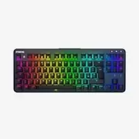 Fnatic miniSTREAK TKL Mechanical Gaming Keyboard Cherry MX SILENT RGB Red Black - UK Layout