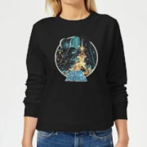 Star Wars Vintage Victory Womens Sweatshirt - Black - XXL