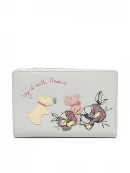 Radley Say It With Flowers Medium Bifold Purse - Aluminium