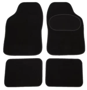 Universal Venice Mat Set Silver Stitching Black 4 Piece POLCO EQUIP IT UM15