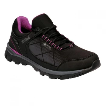 Regatta Lady Highton Stretch Waterproof & Breathable Walki - Blk/VividVio